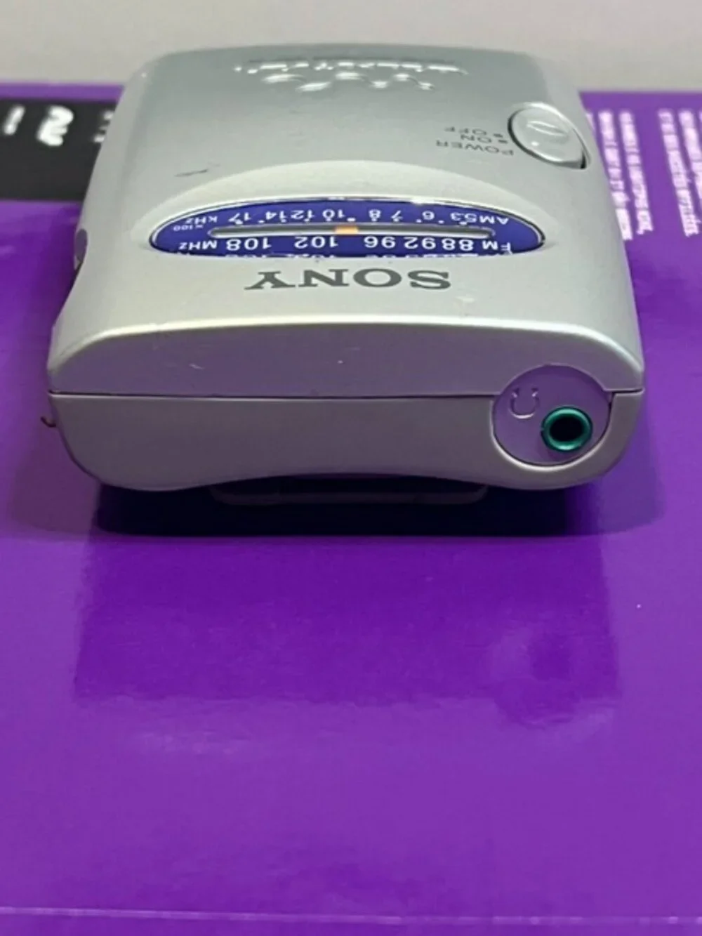 Sony Walkman FM/AM Radio SRF-59 Silver Gray W/ Belt Clip Used Working Tested